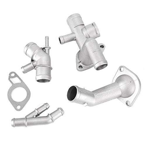 Aluminium Kühlmittelflansch Upgrade Kit, 4pcs Motorkühlmittelschlauch-Flanschkit, mit Kühlmittel T-Thermostatgehäuse Abdeckung Übertragungsschlauch Dichtung, für Mk4 Golfs 1.8T 2000-2005 TT 2000-2002 Aluminium Kühlmittelflansch Upgrade Kit, 4pcs Motorkühlmittelschlauch-Flanschkit, mit Kühlmittel T-Thermostatgehäuse Abdeckung Übertragungsschlauch Dichtung, für Mk4 Golfs 1.8T 2000-2005 TT 2000-2002 von Telituny