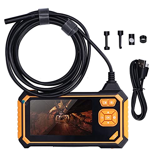 Telituny Industrie-Endoskopkamera, 4,3" HD LCD, 200W 1080p, 6 LED, IP67 Wasserdicht, 2600mAh Akku, für Auto/Rohrleitung/Maschineninspektion (Modell 113-1) (5 m (16,4 Fuß)) von Telituny