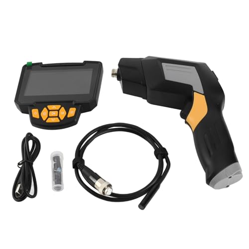 Telituny Industrie-Endoskopkamera, 4,3" HD LCD, 200W p ix els 1080p, 6 LED, IP67 Wasserdicht, 1700mAh Akku, für Auto/Rohrleitung/Maschineninspektion (Modell 112-1) (10 m (32,8 Fuß)) von Telituny