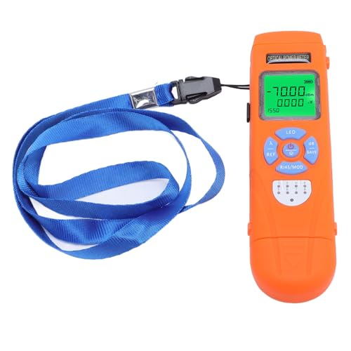 Telituny Lichtwellenleiter Leistungsmessgerät, Optisches Messgerät mit 10 Wellenlängen (850-1650nm), ±0,2dB Genauigkeit, usb c Aufladbar, RJ45 Netzwerktester, 650mAh Akku, von Telituny