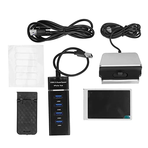 Telituny Mini-PC-Monitor, 8,9 cm (3,5 Zoll), Hardware-Computer-Monitor, IPS-Display für CPU/GPU/RAM/HDD, Gehäuse aus Aluminiumlegierung mit Halterung - Display von Telituny
