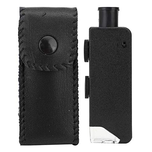 Telituny 60-100X Mini Mikroskop, Tragbares Taschenmikroskop mit Licht, Einstellbare Juwelierlupe Taschenlupe, Handlupe Minilupe für Kinders Studenten für Münzen, Hautanalyse, Juwelengutachten von Telituny