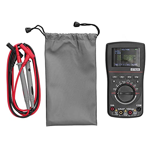 Telituny Oszilloskop Multimeter 2 in 1, Digital Multimeter mit 1MHz Abtastrate, 5Hz-5MHz Frequenz, Auto-Bereichswahl, 4000 Counts, für Spannungs-Strom-Widerstands Messungen von Telituny