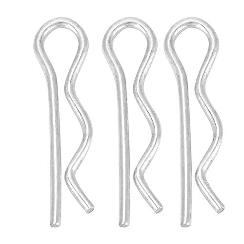 Telituny R-Sicherungsclips, Verzinkte Splinte 4 Größen (1.6mm-2.5mm), Federbelastete Halteclips für Kfz, Maschinen & , Rostfreie Befestigungselemente 10-30Stk pro Größe (1,6*28 mm (30pcs)) von Telituny