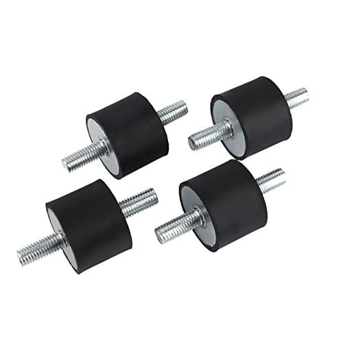 Telituny Schwingungsdämpfer, Gummilager für Motoren & Kompressoren, M10 Gewinde, Seitliche Stabilität, 40mm Anti-Vibrationspads von Telituny