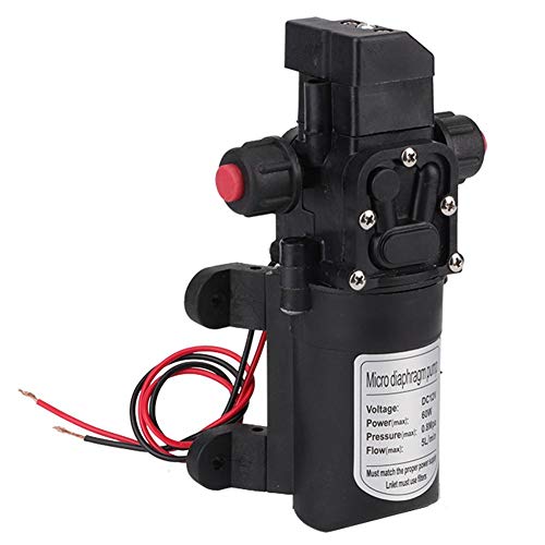 Telituny Selbstansaugende Pumpe - DC 12V 60W Wasserpumpe Hochdruck 116Psi Selbstansaugendes Wohnwagen-Campingboot für Gartensprinkler, Dusche, Wasserhähne im Boot, Wohnmobil von Telituny