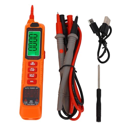 Telituny Stift-Typ-Multimeter, Nicht-Spannungsprüfer mit automatisch angeordneten 600V AC/DC, Widerstand, Kapazität, Diode und Kontinuitätstester, usb c wiederaufladbar, LC Telituny Stift-Typ-Multimeter, Nicht-Spannungsprüfer mit automatisch angeordneten 600V AC/DC, Widerstand, Kapazität, Diode und Kontinuitätstester, usb c wiederaufladbar, LC von Telituny