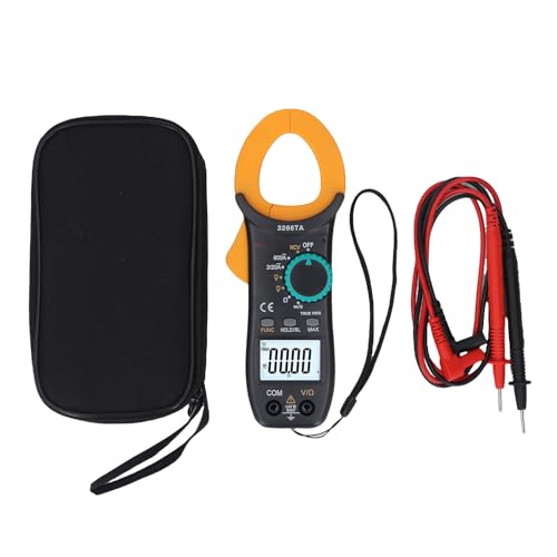 Telituny True RMS Stromzange, digitales Multimeter mit NCV, Spannungsprüfer für Wechselstrom, Stromzange 600 A, Prüfung des Diodenwiderstands, LCD-Display von Telituny