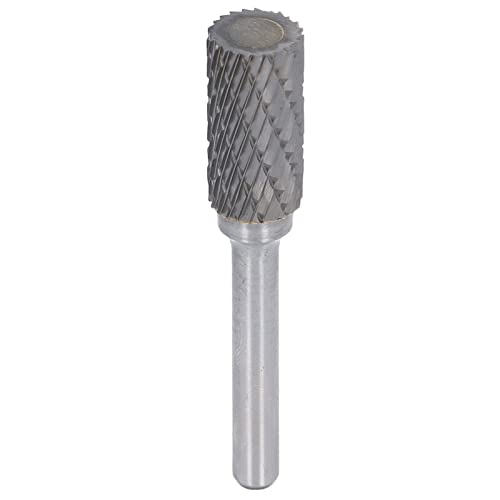 Telituny YG8 Hartmetall Fräser Set, Zylindrische Schruppfräser 6mm Schaft, Doppel-Schnitt Rotierfeile für Metall Entgraten Holzschneiden von Telituny