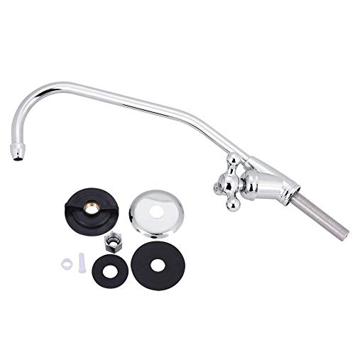 Telituny 1/4 '' Wasser Hahn für Küche, 28cm Schwanenhals Trinkwasserhahn, Zinklegierung Chrom Moderner Europäischer Stil Küchenarmatur, Umkehrosmose RO Trinkwasserfilter für Küche Spüle Haus Balkon von Telituny