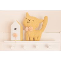 Kinderzimmer Decke Kissen Gefüllt Dekorative Katze, Senf-Trikot Kinderzimmer Decke Kissen Gefüllt Dekorative Katze, Senf-Trikot von TellMeLili