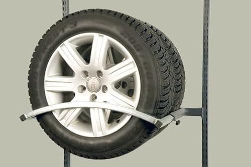 Tellbe Reifenaufbewahrung 350-600 mm, Metall, Silber/Grün, Standard von Tellbe