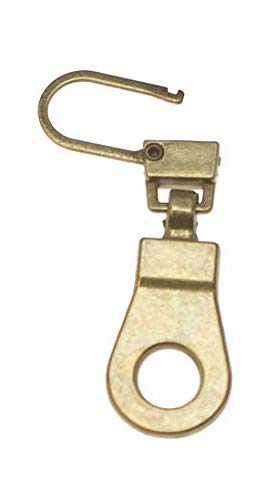 Telliswelt 1 Zipper 4cm goldfarbend Metall Ersatz Reißverschluss Verschluß leicht zu tauschen von Telliswelt