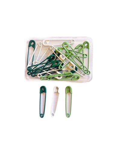 Telliswelt farbige Sicherheitsnadeln grün weiß 24 Stück lackiert 2,8 cm lang Telliswelt farbige Sicherheitsnadeln grün weiß 24 Stück lackiert 2,8 cm lang von Telliswelt