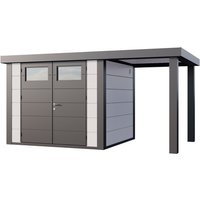 Telluria Gerätehaus »Classico«, BxHxT: 456 x 219 x 258 cm (Außenmaß inkl. Dachüberstand) - weiss von Telluria