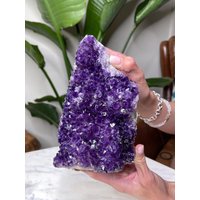 Epimorph Aus Amethyst Nach Einem Calcit Kristall Artigas, Uruguay von TellurianCrystals
