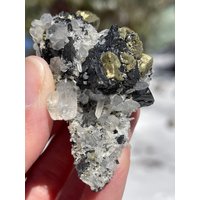 Pyrit Galena Quarz von TellurianCrystals