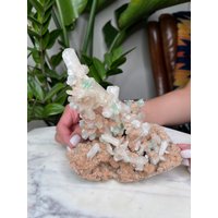 Wunderschöner Apophyllit, Heulandit Und Stilbitestalaktit Aus Indien von TellurianCrystals