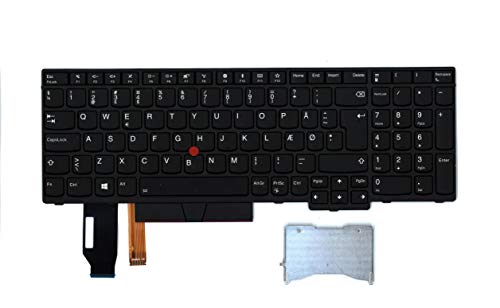 TellusRem ersatztastatur Dänisch Hintergrundbeleuchtung für Lenovo Edge L580 E580 P52 P72 T590 T580s von TellusRem