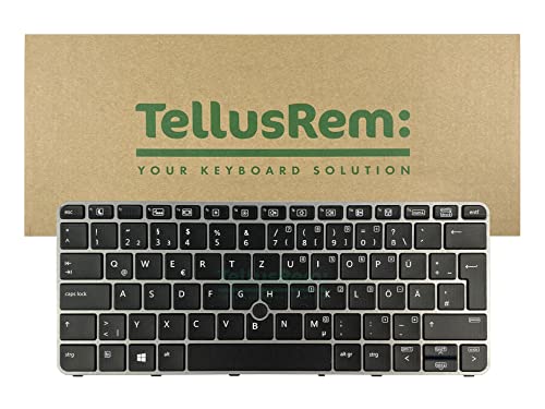 TellusRem ersatztastatur Deutsche Hintergrundbeleuchtung für HP 820 G3, 820 G4, 725 G3, 725 G4 von TellusRem