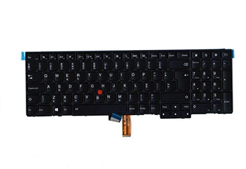 TellusRem ersatztastatur Niederländisch Hintergrundbeleuchtung für Lenovo Thinkpad E531 T540 T540P T550 L540 W540 W550S W550 W541 von TellusRem