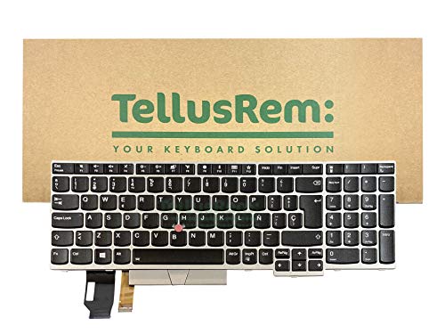 TellusRem ersatztastatur Spanisch Hintergrundbeleuchtung für Lenovo Edge L580 E580 P52 P72 T590 T580s von TellusRem