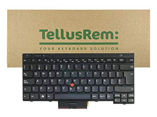 TellusRem ersatztastatur Spanisch Nicht Hintergrundbeleuchtung für Lenovo Thinkpad T430 T430i T430s T430si T430U T530 T530i T530S W530 X13X X230 X230i X230it X230T von TellusRem