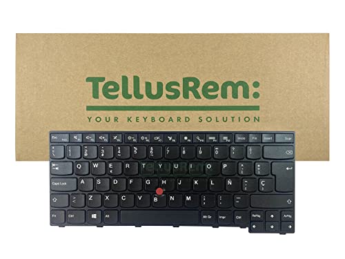 TellusRem ersatztastatur Spanisch Nicht Hintergrundbeleuchtung für Lenovo Thinkpad T460s T470s von TellusRem