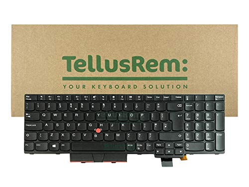 TellusRem ersatztastatur UK Nicht Hintergrundbeleuchtung für Lenovo Thinkpad T570 T580 P51s P52s von TellusRem