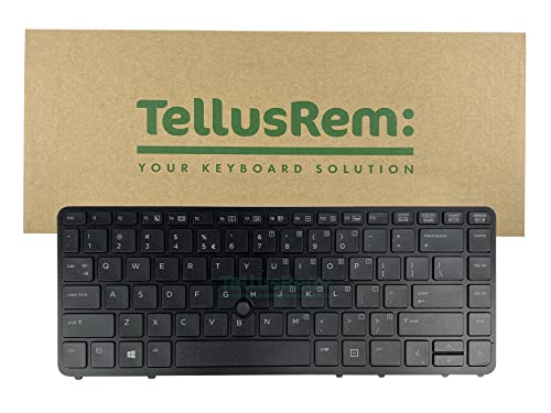 TellusRem ersatztastatur US Hintergrundbeleuchtung für HP 840 G1, 840 G2, 850 G1, 850 G2 von TellusRem