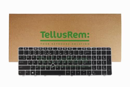 TellusRem ersatztastatur US Hintergrundbeleuchtung für HP 850 G3, 850 G4, 755 G3, 755 G4 von TellusRem
