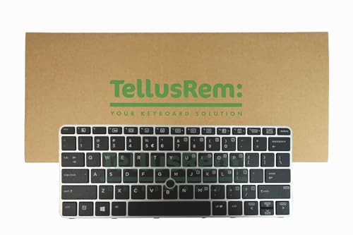 TellusRem ersatztastatur US International Hintergrundbeleuchtung für HP 820 G3, 820 G4, 725 G3, 725 G4 von TellusRem