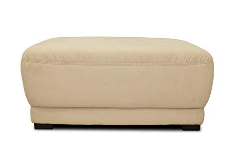 DOMO. collection Boxspringsofa Telos / Hocker mit Boxspringfederung / Beistellhocker für Couch / Maße: 109/78/46 cm (B/T/H) / Farbe: beige (hell) von DOMO. collection