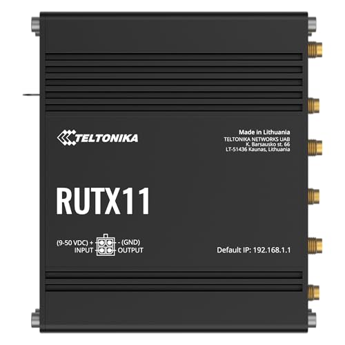 Teltonika RUTX11 Next gen LTE CAT6, RUTX11000000 (Next gen LTE CAT6 Industrial Celluar Router) von Teltonika