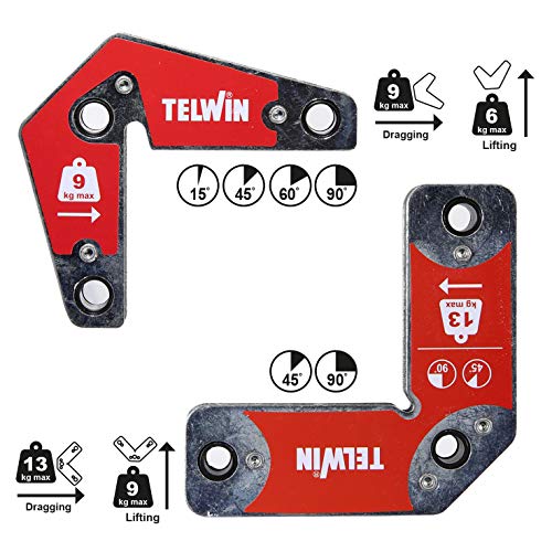 Telwin 804131 Magnetischer Halter Kit, 9-13 kg - 2 pc von Telwin