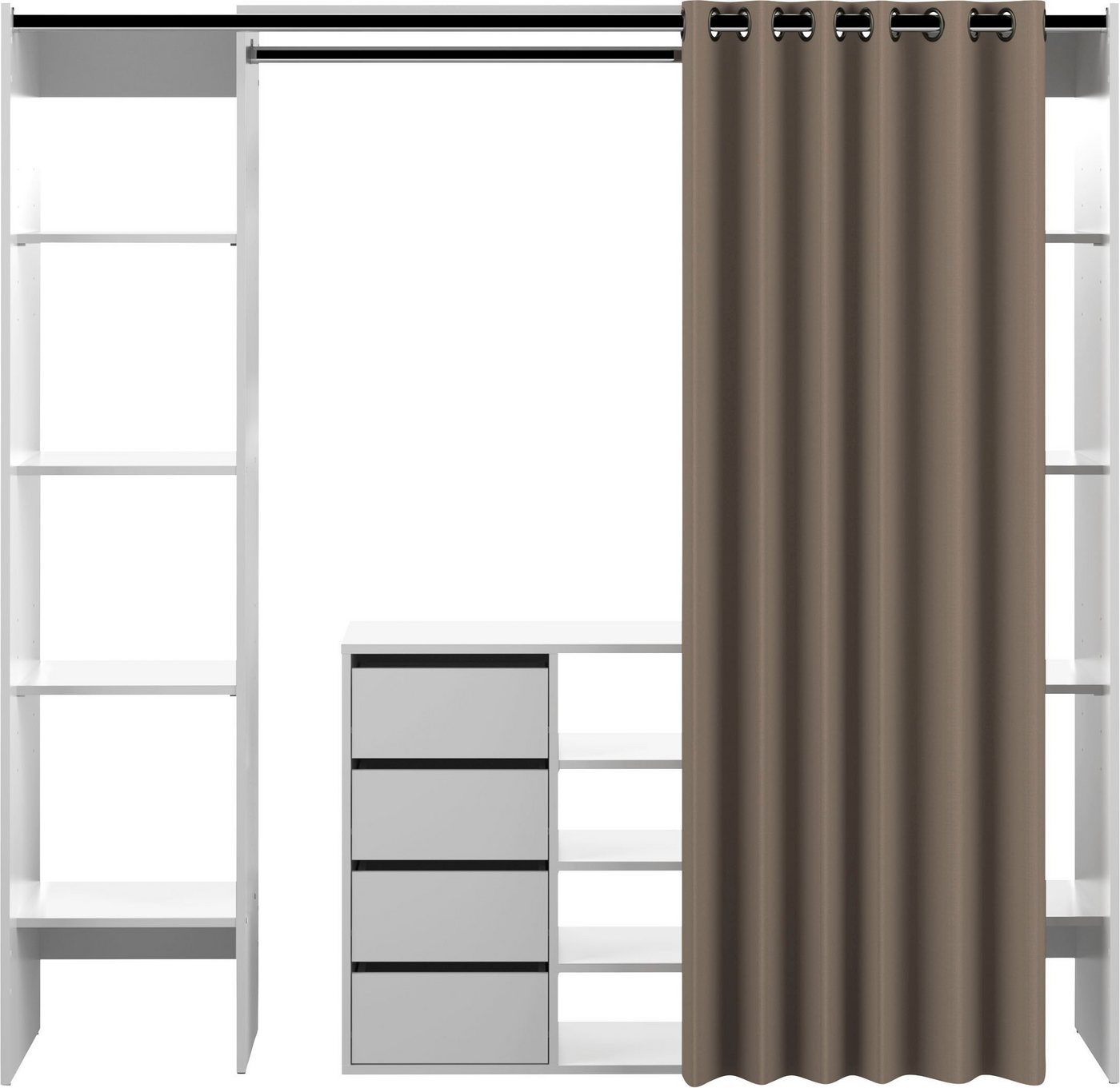 TemaHome Kleiderschrank TOM Ausziehbarer auf 185,3 cm von TemaHome