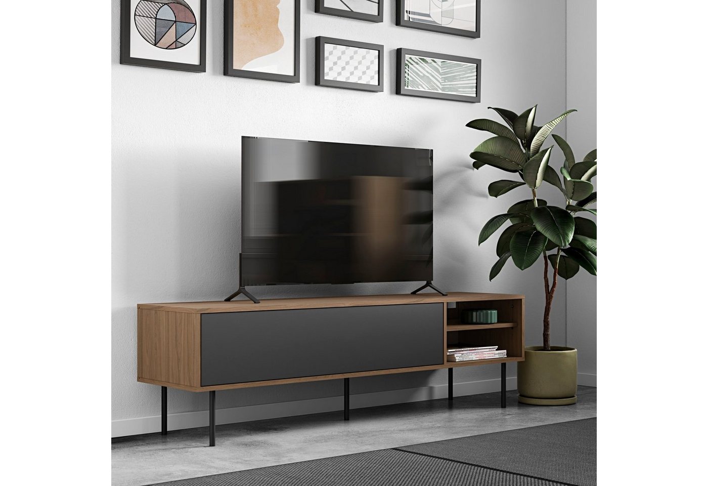TemaHome Lowboard AMPERE, TV-Board mit Breite 165 cm von TemaHome