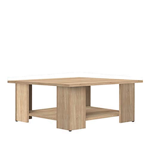 Symbiosis Couchtisch, Holz, beige, 67x67x30,5cm (L-L-A) von TemaHome