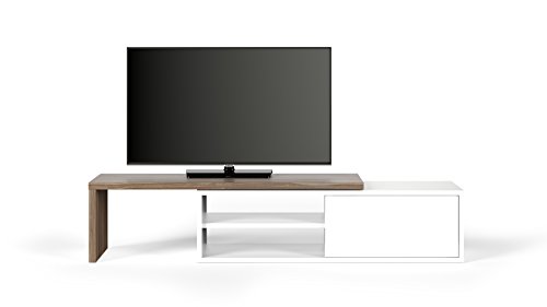 TEMAHOME, Move TV Tisch, 110x35x31 cm, Nussbaum Furnier/weiß von Temahome