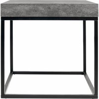 TemaHome Couchtisch "Petra", mit einer Tischplatte in Beton-Optik und einem schwarzen Beingestell von Temahome