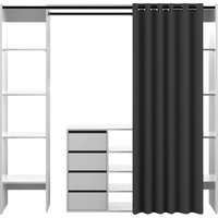 TemaHome Kleiderschrank "TOM", Ausziehbarer auf 185,3 cm von Temahome