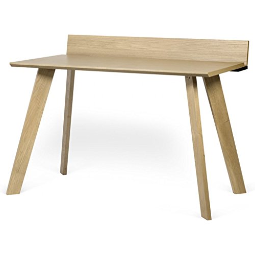 Symbiosis Loft Schreibtisch, Holz, Eichefurnier/schwarz lackiert, L126xB72xH89 cm von TemaHome