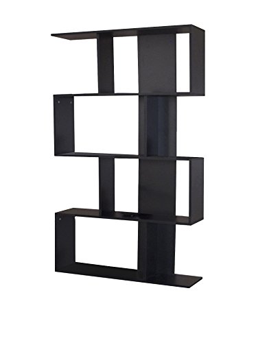 Temahome Samuel B2 TV-Einheit, Holz veredelt, schwarz, 89x25x165 cm (L-P-A) von Symbiosis