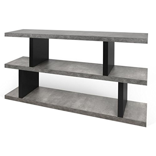 TEMAHOME Step Low Regal, Holz, betonfarbig, 163 x 36 x 41 cm von TemaHome