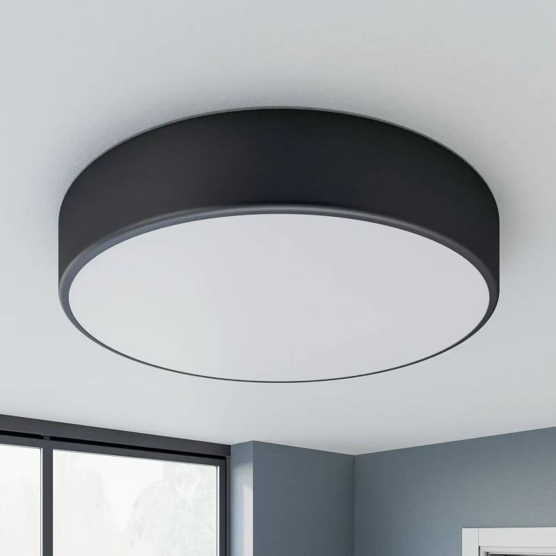 Temar Lighting Deckenleuchte Lampe Cleo Schwarz Metall E27 ø 50 Cm Ip20 B-Ware von Temar Lighting