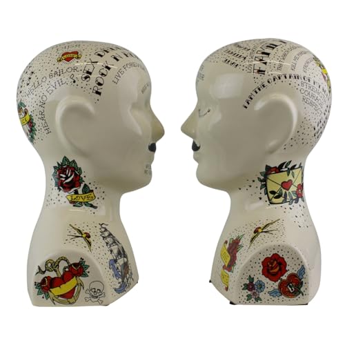Phrenology Head Book Ends (2/4) von Temerity Jones
