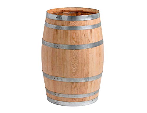 100 Liter Holzfass, neues Fass, Weinfass aus Kastanienholz (Fass unbehandelt geöffnet - mit Deckel) von Temesso