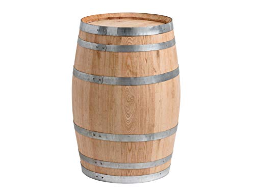 150 Liter Holzfass, neues Fass, Weinfass aus Kastanienholz geschlossen als Stehtisch, Bistrotisch (Fass unbehandelt) von Temesso
