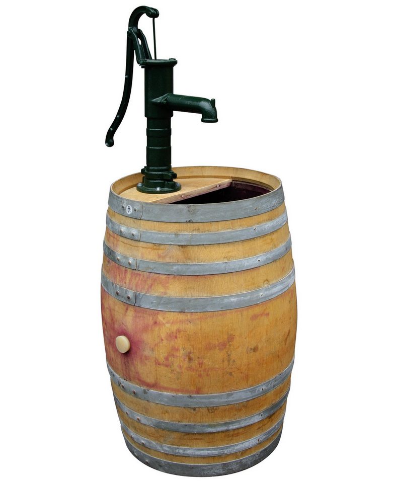 Temesso Regentonne 225L Regentonne mit großer Handschwengelpumpe von Temesso