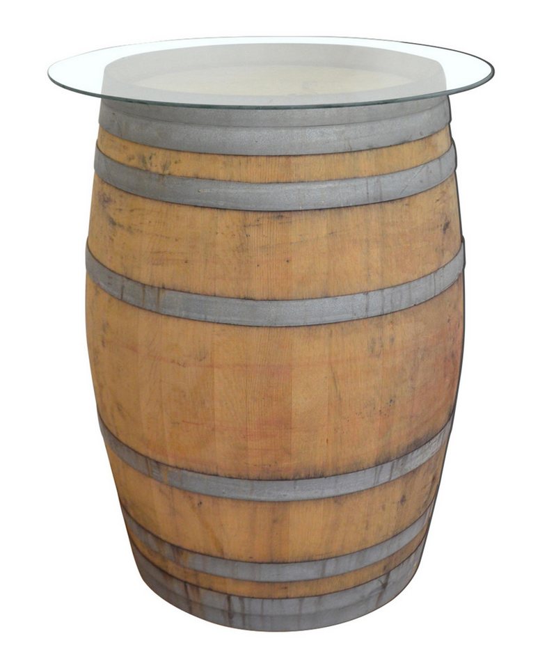 Temesso Stehtisch 225L Weinfass als Stehtisch - mit Glasplatte von Temesso